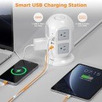 TESSAN Power Strip Tower with USB Charging Ports