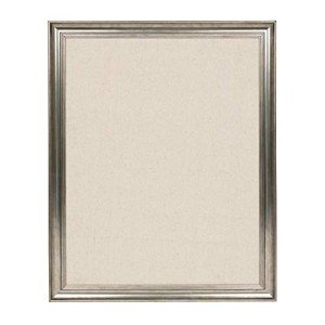 Macon Framed Linen Fabric Pinboard in Pewter