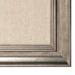 Macon Framed Linen Fabric Pinboard in Pewter