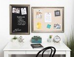 Macon Framed Linen Fabric Pinboard in Pewter