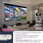 120-Inch Tab Tension Electric Projector Screen