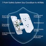 Addtam 5-Outlet Surge Protector with 4 USB Ports