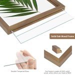 Floating Picture Frames Set of 3 - Oak Wood