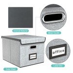 Huolewa Large Linen Portable File Organizer Set