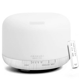 ASAKUKI 500ml Essential Oil Diffuser with Remote