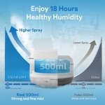 ASAKUKI 500ml Essential Oil Diffuser with Remote