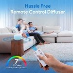 ASAKUKI 500ml Essential Oil Diffuser with Remote