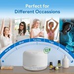 ASAKUKI 500ml Essential Oil Diffuser with Remote