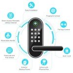 Fingerprint Smart Door Lock with Codes and Keyless Entry