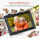10.1" WiFi Digital Picture Frame with 32GB Memory