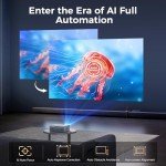 4K WiFi Projector with Bluetooth 5.2 and Zoom