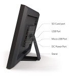 Smart 14” WiFi Digital Photo Frame - Black Wood