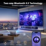 4K WiFi Projector with Bluetooth 5.2 and Zoom
