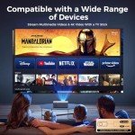4K WiFi Projector with Bluetooth 5.2 and Zoom