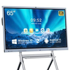 65" Interactive Smart Board with 4K Touchscreen