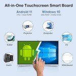 65" Interactive Smart Board with 4K Touchscreen