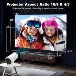 HY300 PRO Mini Projector with 4K and Wireless