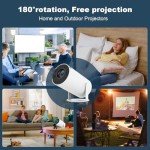 HY300 PRO Mini Projector with 4K and Wireless