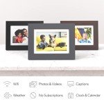 Smart WiFi Digital Picture Frame - 8" Touchscreen