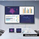 Shiarffe 55" 4K UHD Touchscreen Smart Board
