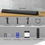 Passau 35-Inch Bluetooth Sound Bar for TVs