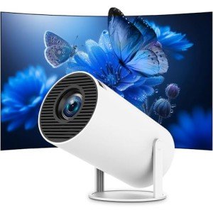 Compact 4K Projector with Android & WiFi 6