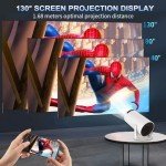 Compact 4K Projector with Android & WiFi 6