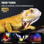 HAPPRUN 1080P Bluetooth Mini Projector for Home