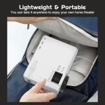 PANSEBA Mini Projector with Bluetooth and Screen