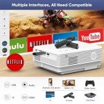 WiFi & Bluetooth Mini Projector for Home Use