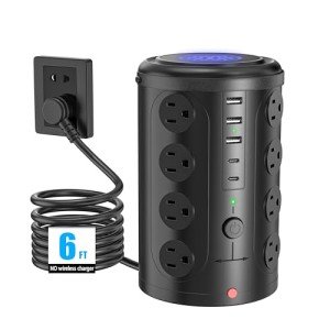 16-Outlet Surge Protector with USB Ports