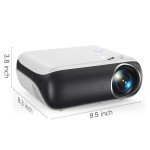 HAPPRUN 1080P Bluetooth Mini Projector for Home