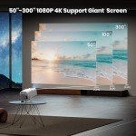 4K WiFi Mini Projector with Built-in Streaming