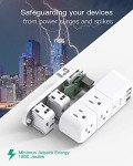 USB Outlet Extender with Surge Protection and USB Ports