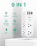 USB Outlet Extender with Surge Protection and USB Ports