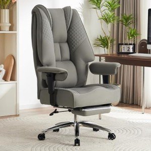 Big and Tall Ergonomic Office Chair with Footrest