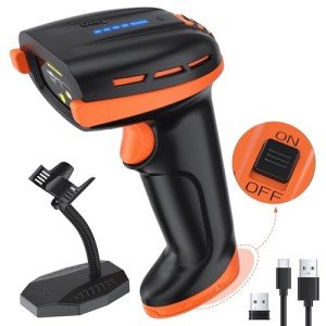 Tera Pro Bluetooth Barcode Scanner with Stand