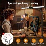 LED Desk Lamp with RGB, Remote & Clamp