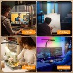 LED Desk Lamp with RGB, Remote & Clamp