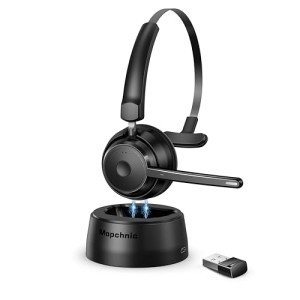 Bluetooth Headphones with Noise Cancellation and Microphone