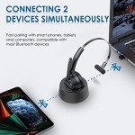 Bluetooth Headphones with Noise Cancellation and Microphone