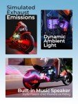 Electric Motorcycle for Kids with Lights & Music