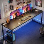 70" Huuger Office & Gaming Desk with Storage