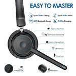 Bluetooth Headphones with Noise Cancellation and Microphone
