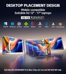 FOPO 14" Triple Monitor Screen Extender for Laptops