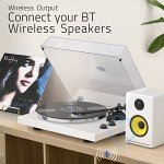 Wireless Turntable with USB Recording and Bluetooth