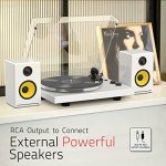 Wireless Turntable with USB Recording and Bluetooth