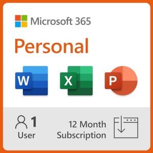 Microsoft 365 Personal 12-Month Subscription for One