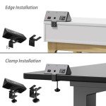 Edge Mount Power Strip with USB-C & AC Outlets