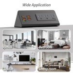 Edge Mount Power Strip with USB-C & AC Outlets